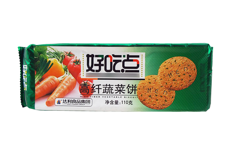 HAOCHIDIAN HIGH FIBER VEGETABLE BISCUIT 110G